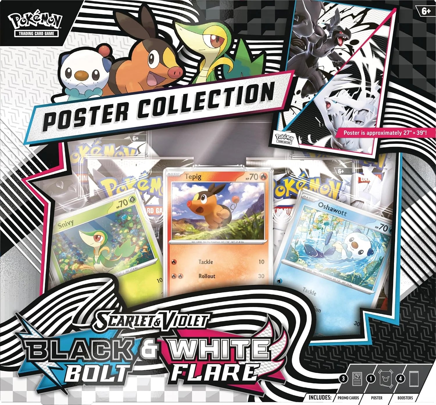 TCG Scarlet & Violet 10.5 Unova Poster Collection Box - 4 Packs
