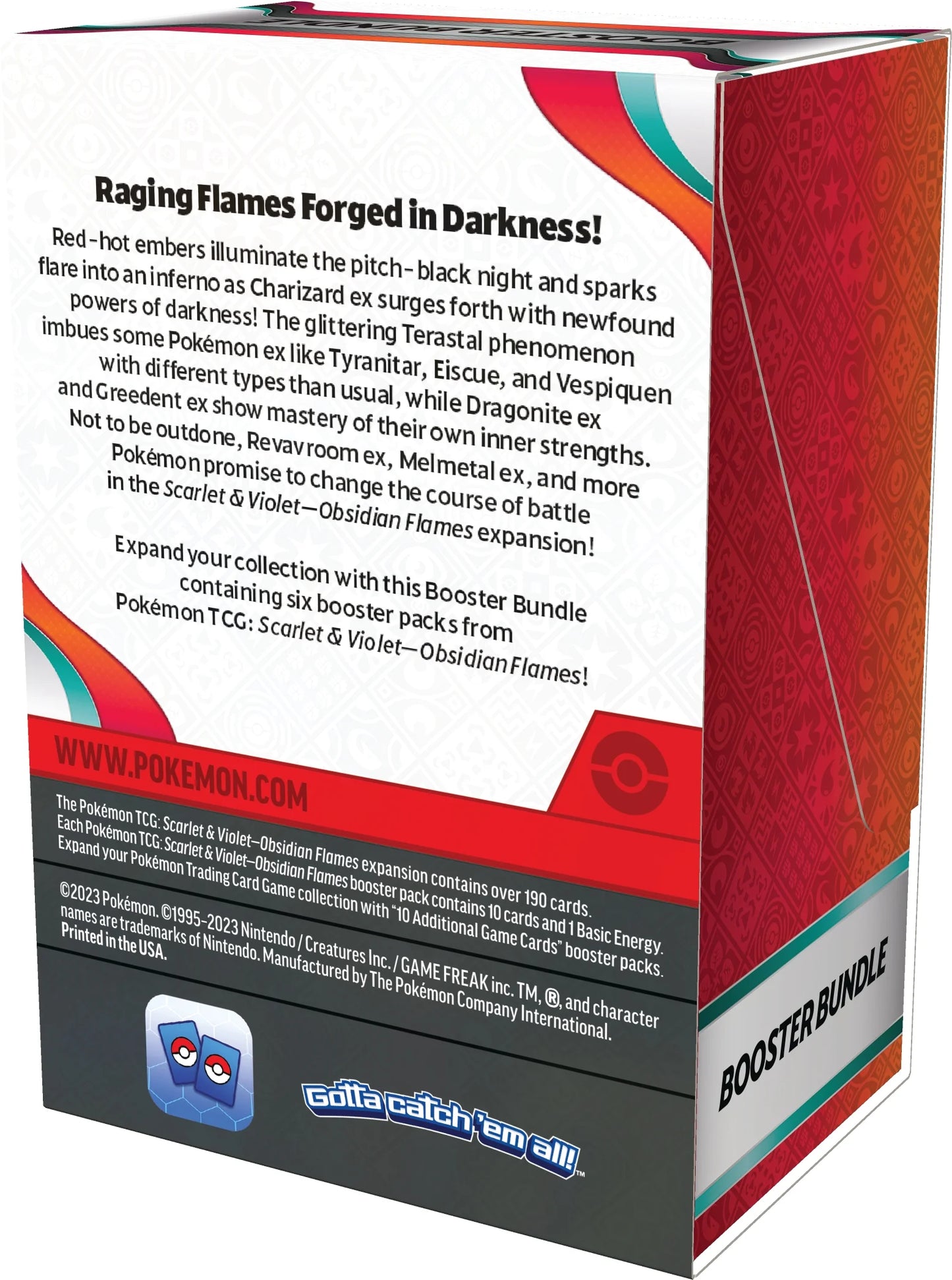 Trading Card Games Scarlet & Violet 3 Obsidian Flames Booster Bundle - 6 Booster Packs from  Obsidian Flames!