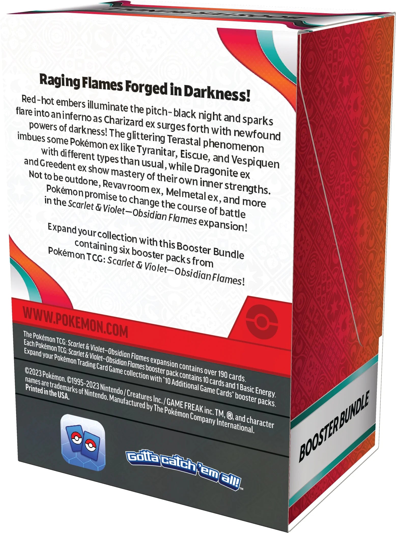 Trading Card Games Scarlet & Violet 3 Obsidian Flames Booster Bundle - 6 Booster Packs from  Obsidian Flames!