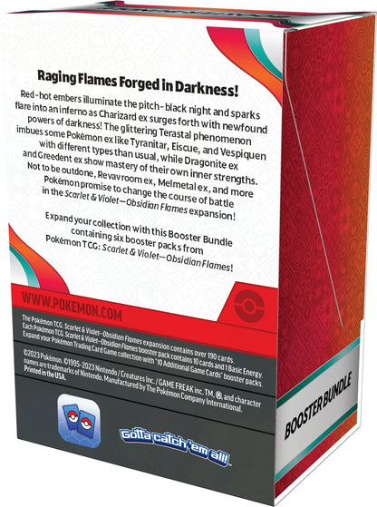 Trading Card Games Scarlet & Violet 3 Obsidian Flames Booster Bundle - 6 Booster Packs from  Obsidian Flames!