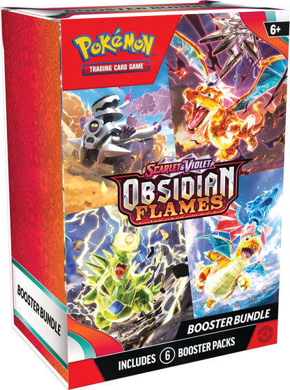 Trading Card Games Scarlet & Violet 3 Obsidian Flames Booster Bundle - 6 Booster Packs from  Obsidian Flames!